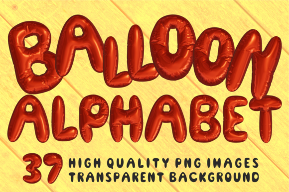 Celebrate in Style with a Balloon Alphabet Bitmap Font