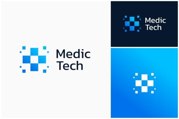 Crafting a Modern Brand Identity with the Medical Pixel Logo