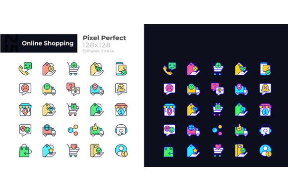 Crisp E-Commerce Visuals: The Pixel Perfect Icons Set