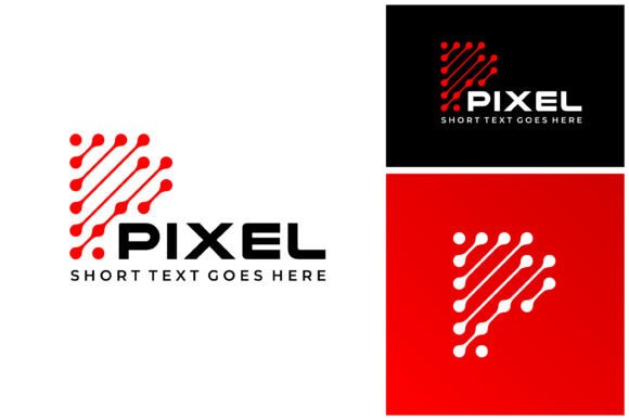 Designing a Connected Brand with the Letter P Pixel Logo