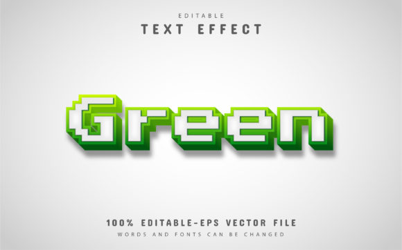 Green Pixel Text Effect: Retro Digital Style for Modern Projects