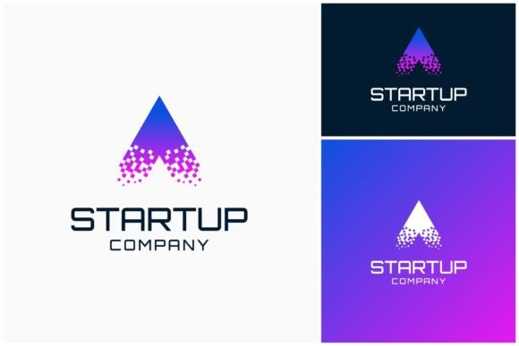 Letter a Startup Pixel Digital Logo: A Modern Typeface for Bold Brands