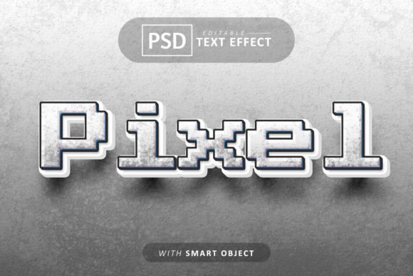 Pixel 3D Text Effects: A Smart Object PSD for Instant Depth