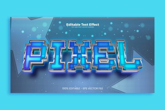 Pixel Editable Text Effect: Modern Typography for Bold Brands