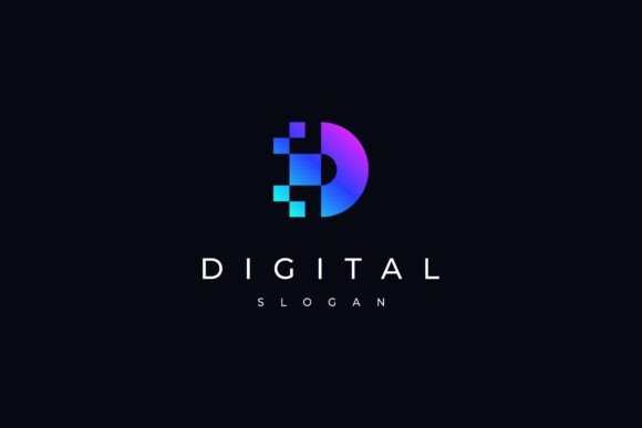 Pixel-Perfect Branding: The Letter D Digital Logo