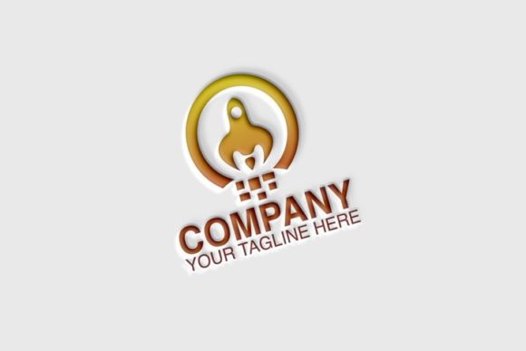 Pixel Rocket Logo Template: A Modern Emblem for Your Brand