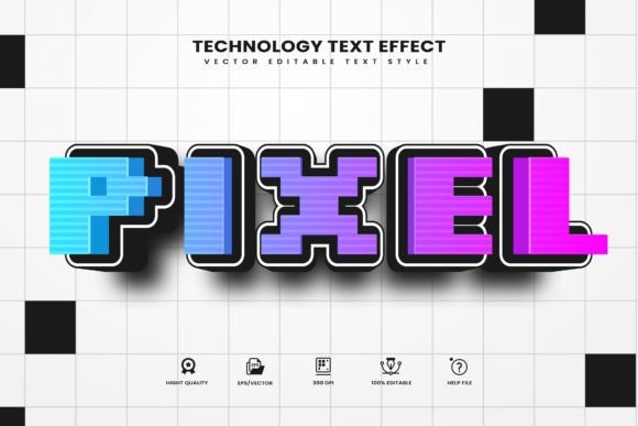 Pixel Theme Editable Text Effect: Instant Retro Digital Style