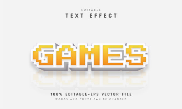 Revive Nostalgia: The Games Pixel Text Effect for Modern Branding
