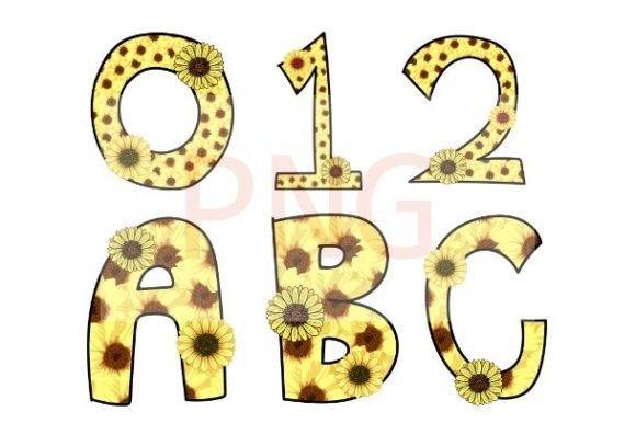 Sunflower Font Numbers: Brighten Your Creative Projects