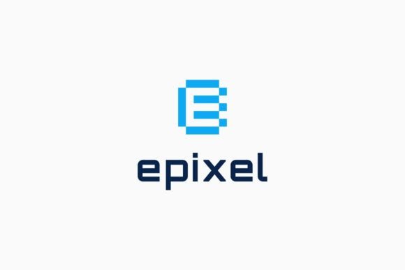 The Letter E Pixel Digital Tech Logo: A Modern Branding Asset