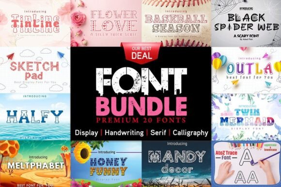 Unlock 20 Premium Fonts for Every Project